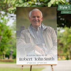 Memorial Sign - Customised Printed In Loving Memory Signage/Memorial Sign/Celebration Of Life Signage Funeral Sign