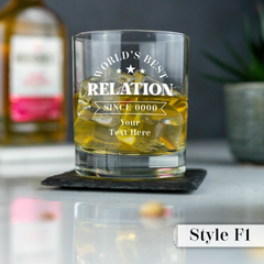 Personalised Engraved Father's Day Whiskey Glass