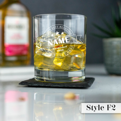 Personalised Engraved Father's Day Whiskey Glass