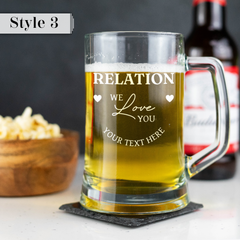 Personalised Engraved Father's Day Beer Tankard