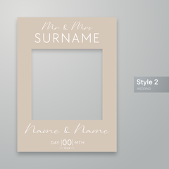 Customisable Wedding Selfie Frame
