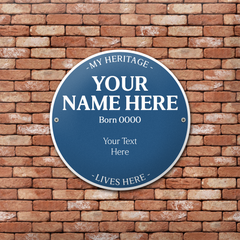 Personalised Heritage Plaque