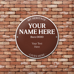 Personalised Heritage Plaque