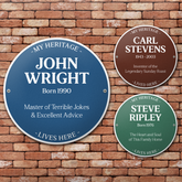 Personalised Heritage Plaque