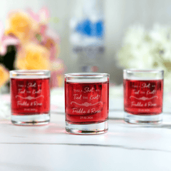 Personalised Engraved Tie The Knot Shot Glass - So Bespoke