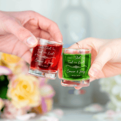 Personalised Engraved Tie The Knot Shot Glass - So Bespoke