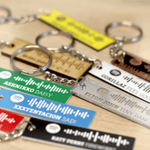 Personalised Code Keyring - So Bespoke Gifts