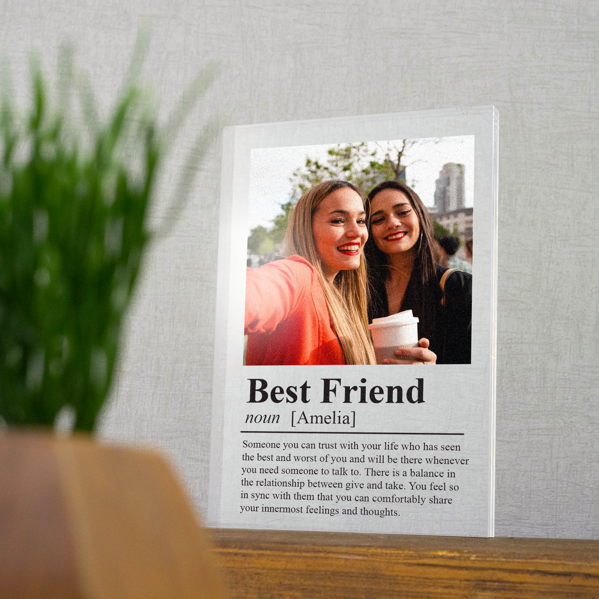 Personalised Dictionary Definition Photo Block