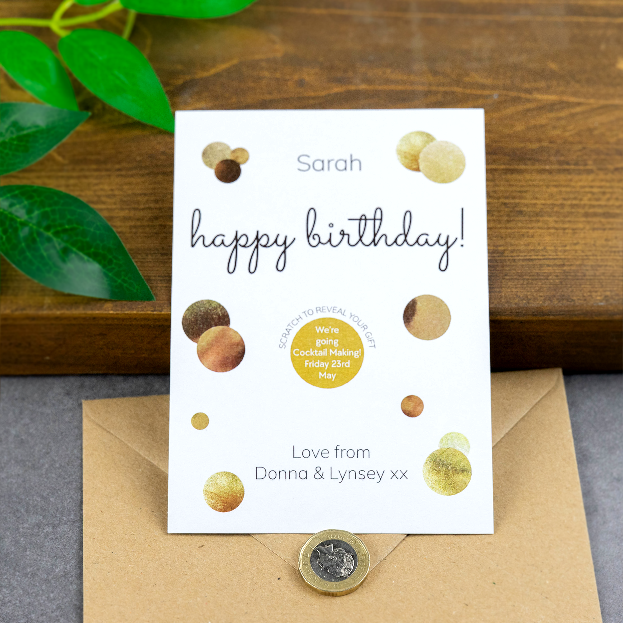 Personalised Printed Birthday Scratch Card , Reveal your gift idea