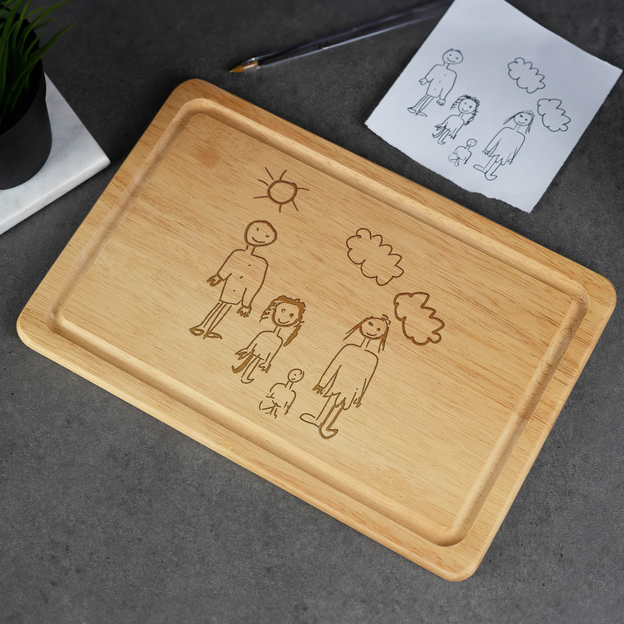 Engraved Custom Handwriting Rectangle Board
