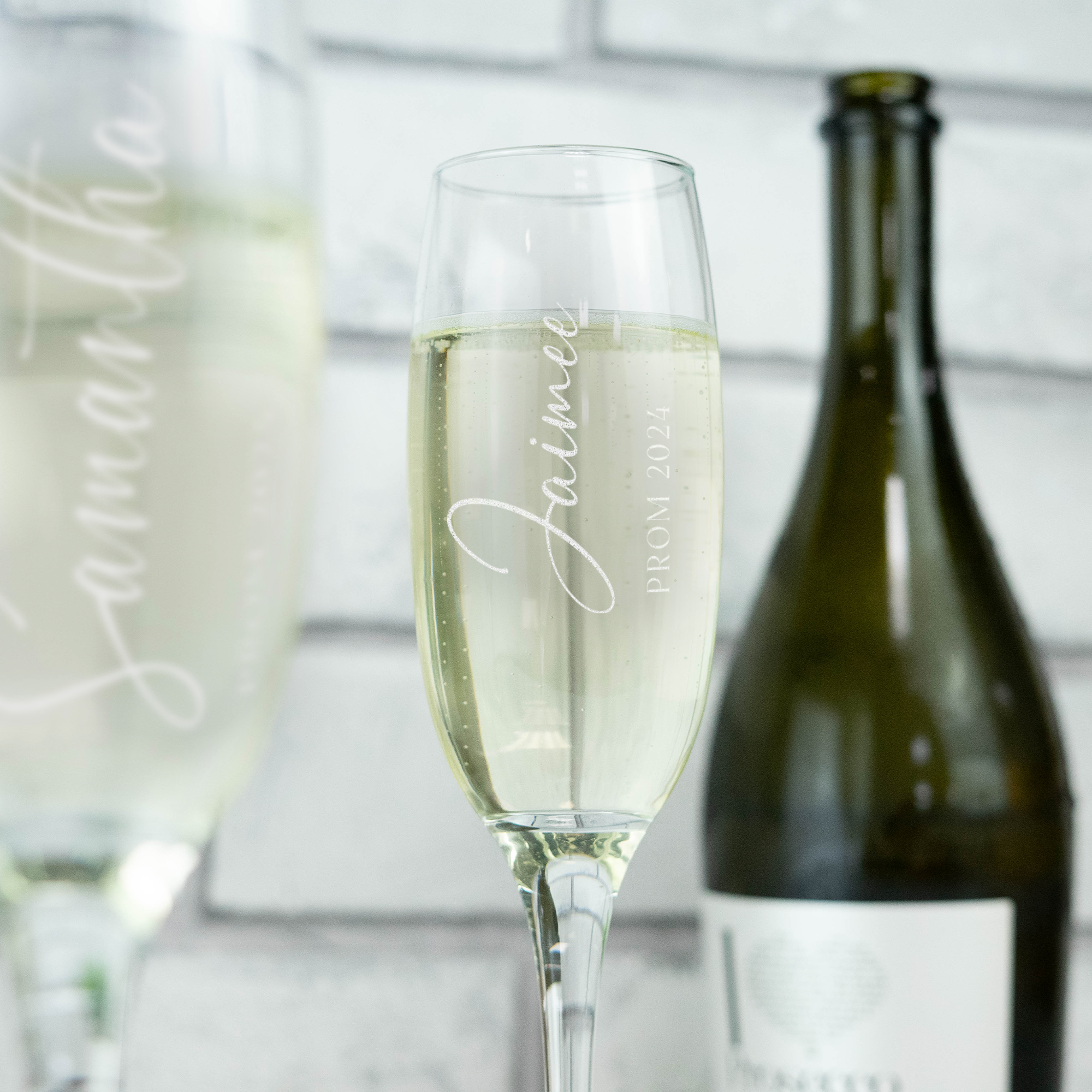 Personalised Prom Champagne Flute