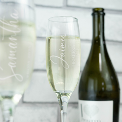 Personalised Prom Champagne Flute