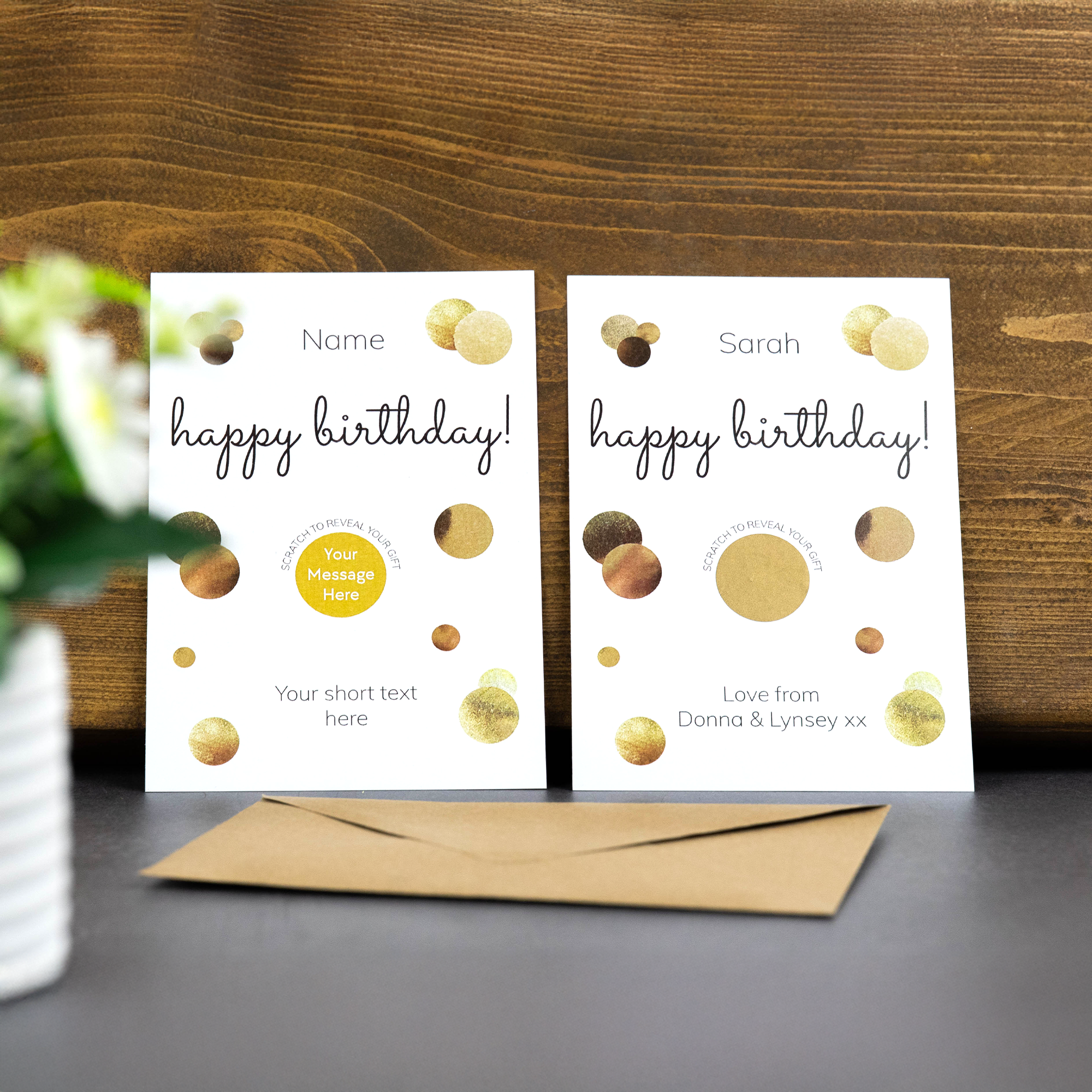Personalised Printed Birthday Scratch Card , Reveal your gift idea