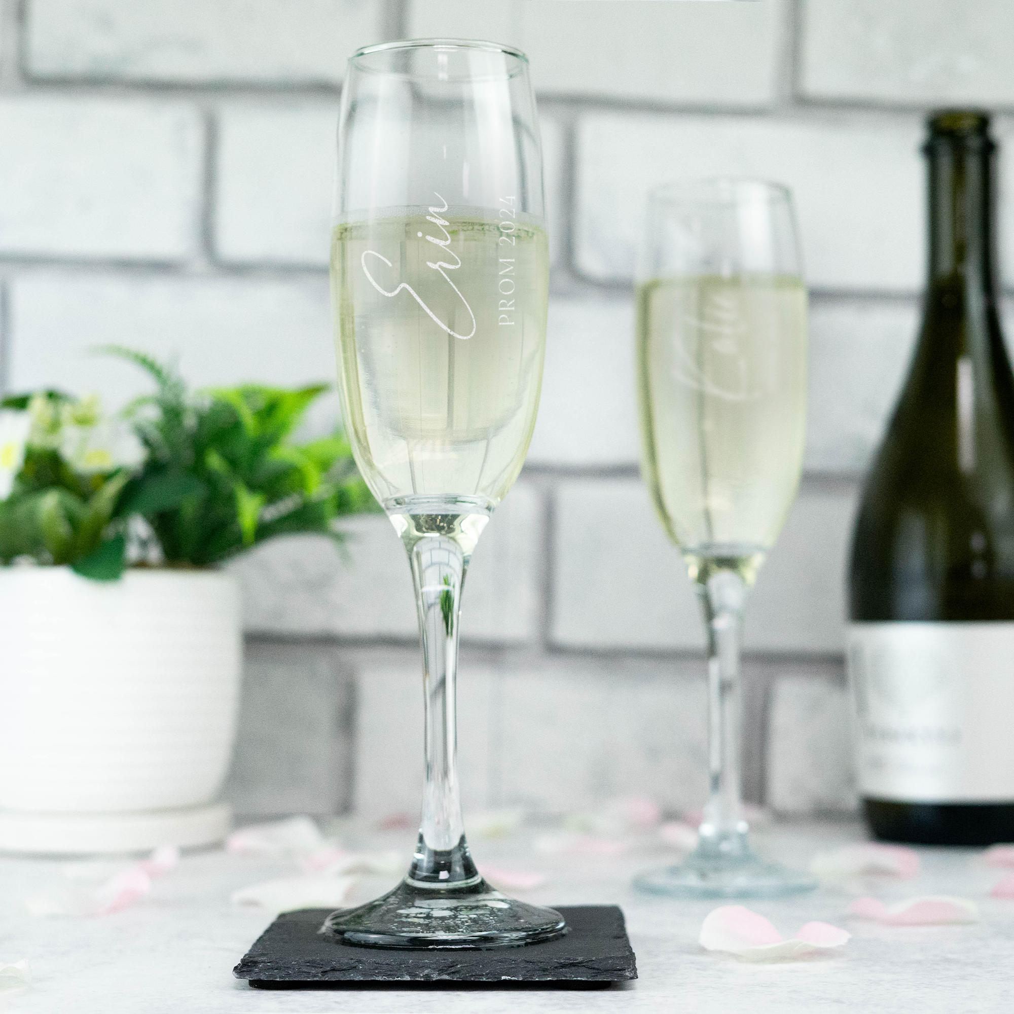 Personalised Prom Champagne Flute
