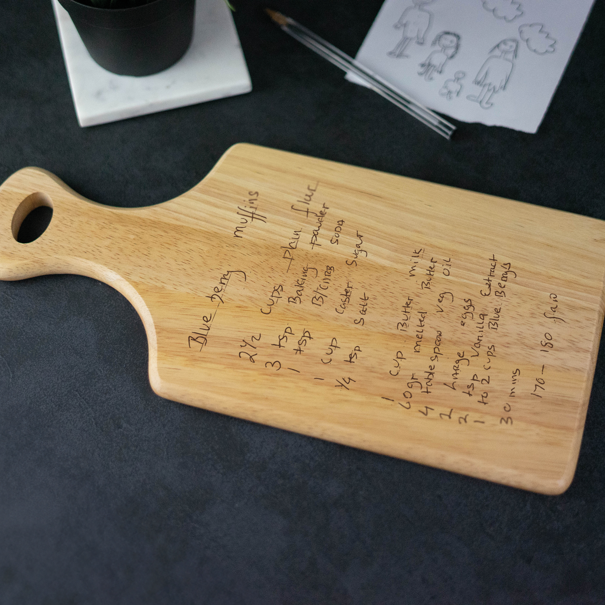 Engraved Custom Handwriting Paddle Board