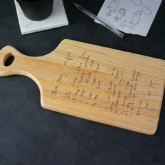 Engraved Custom Handwriting Paddle Board