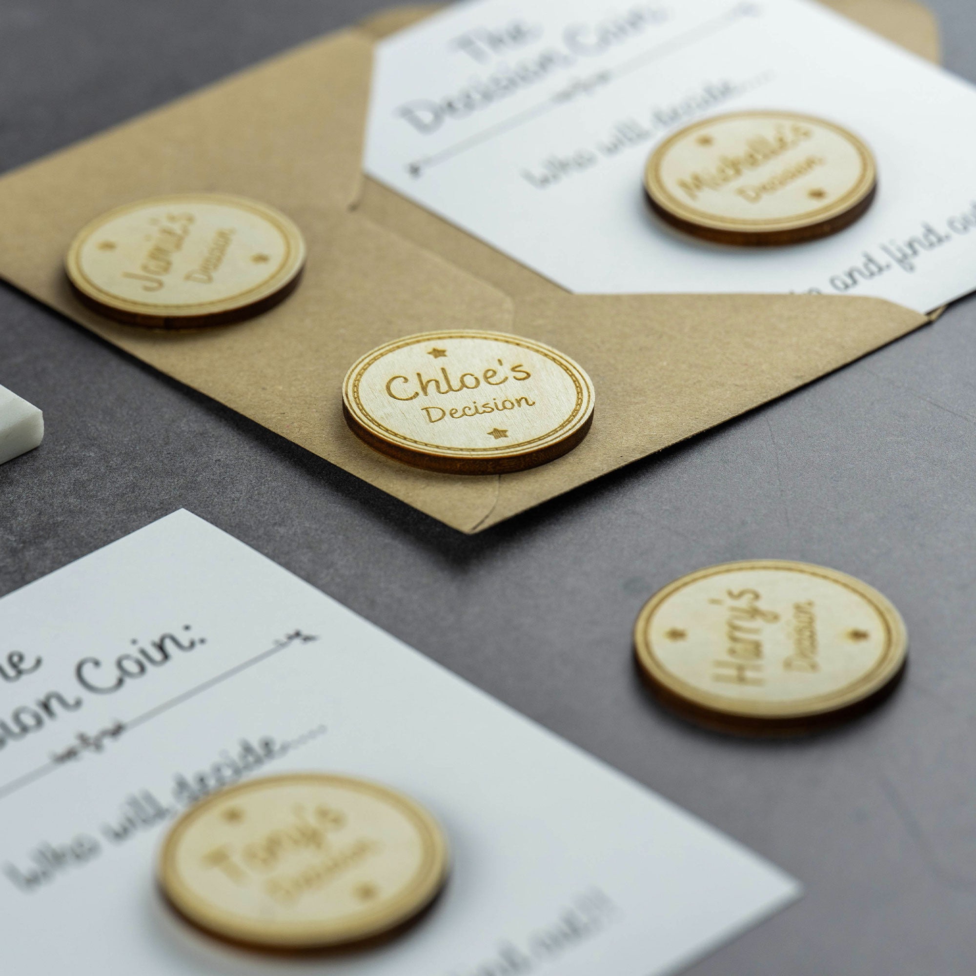 Personalised Engraved Decision Coin