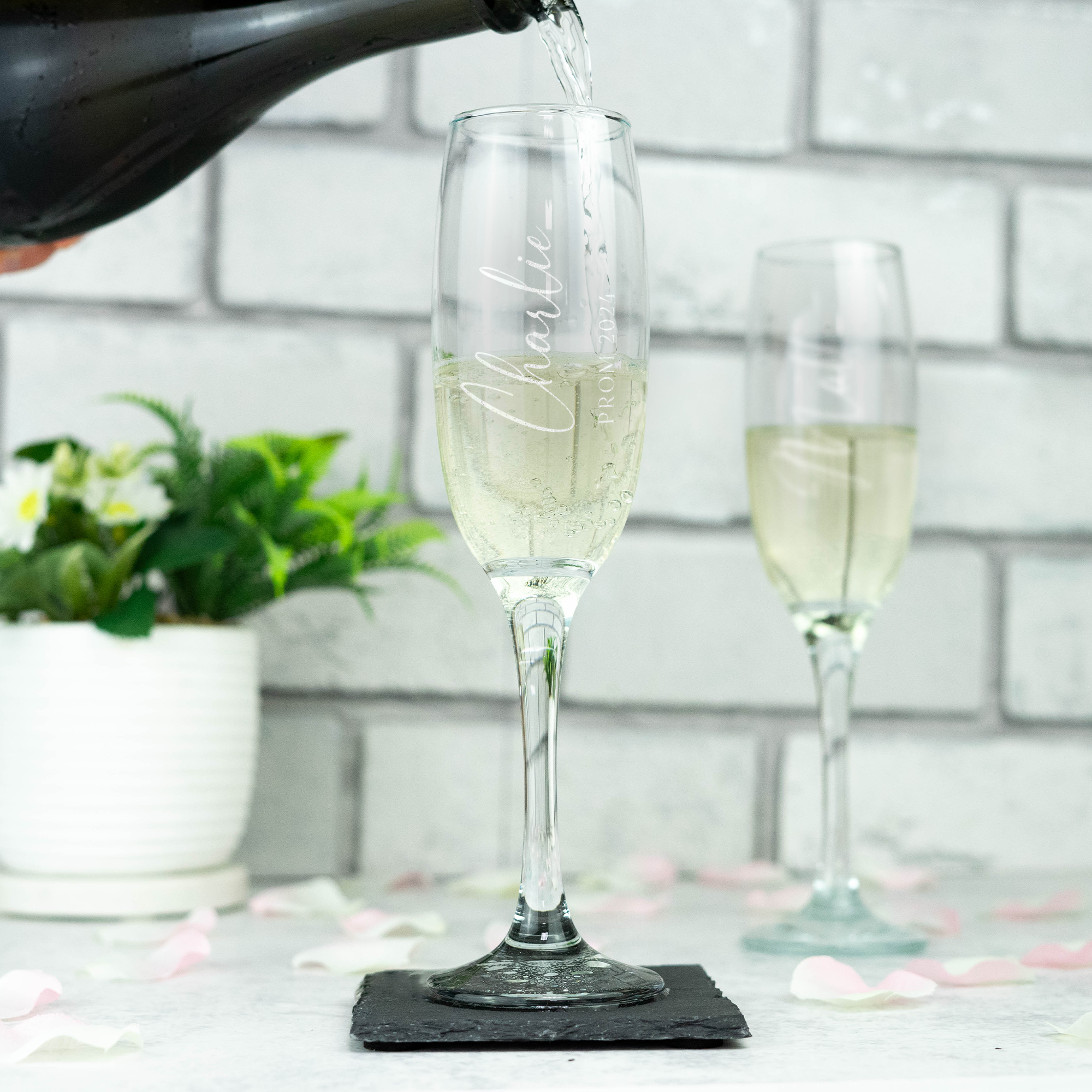 Personalised Prom Champagne Flute