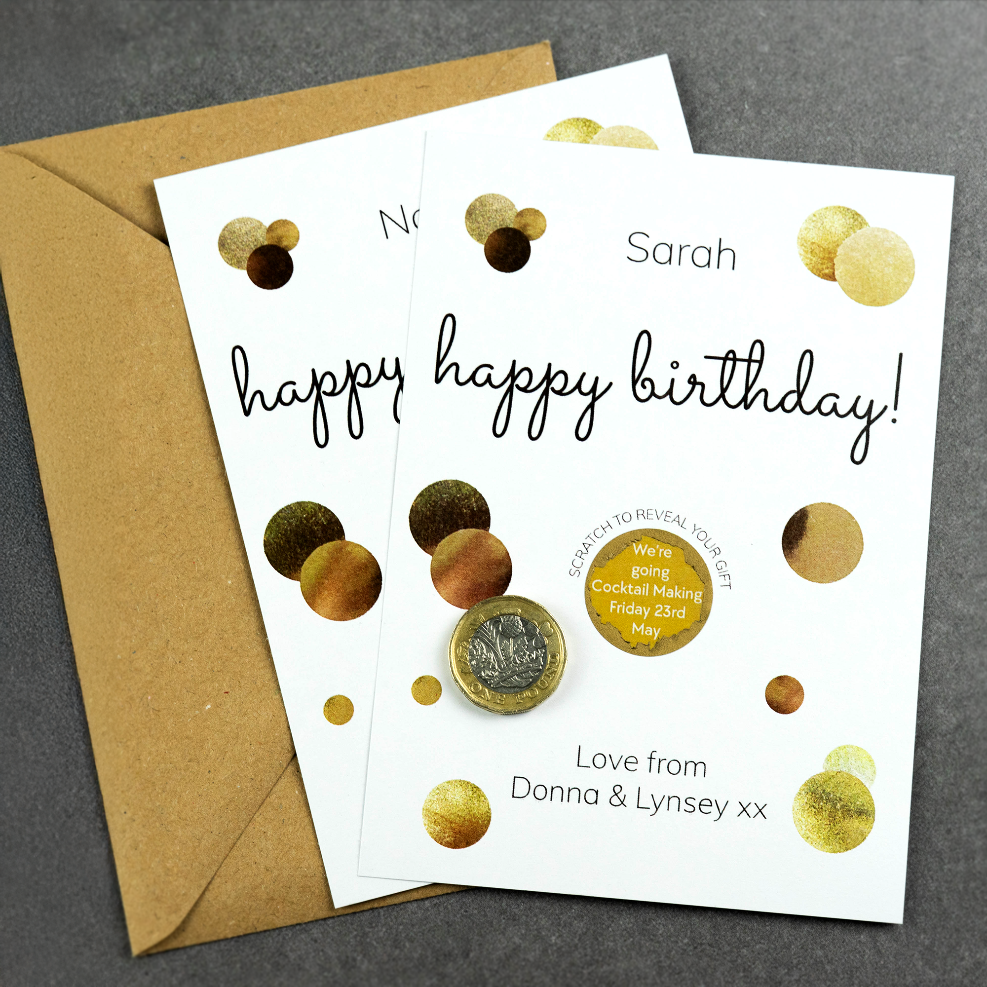 Personalised Printed Birthday Scratch Card , Reveal your gift idea
