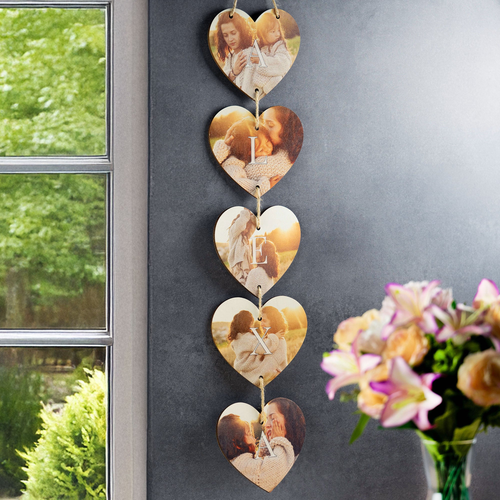 Personalised Mother's Day Custom Hanging Wall Heart