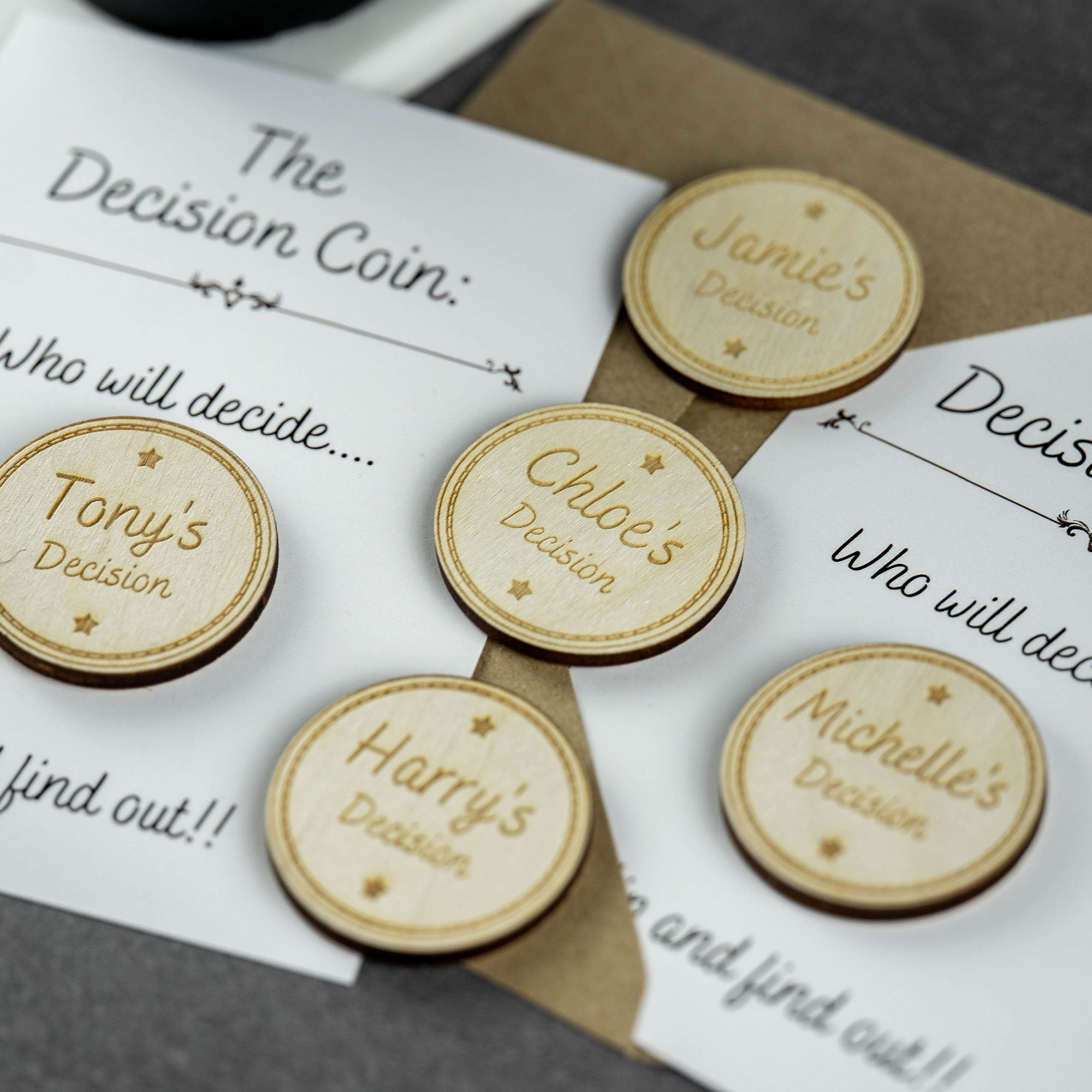 Personalised Engraved Decision Coin