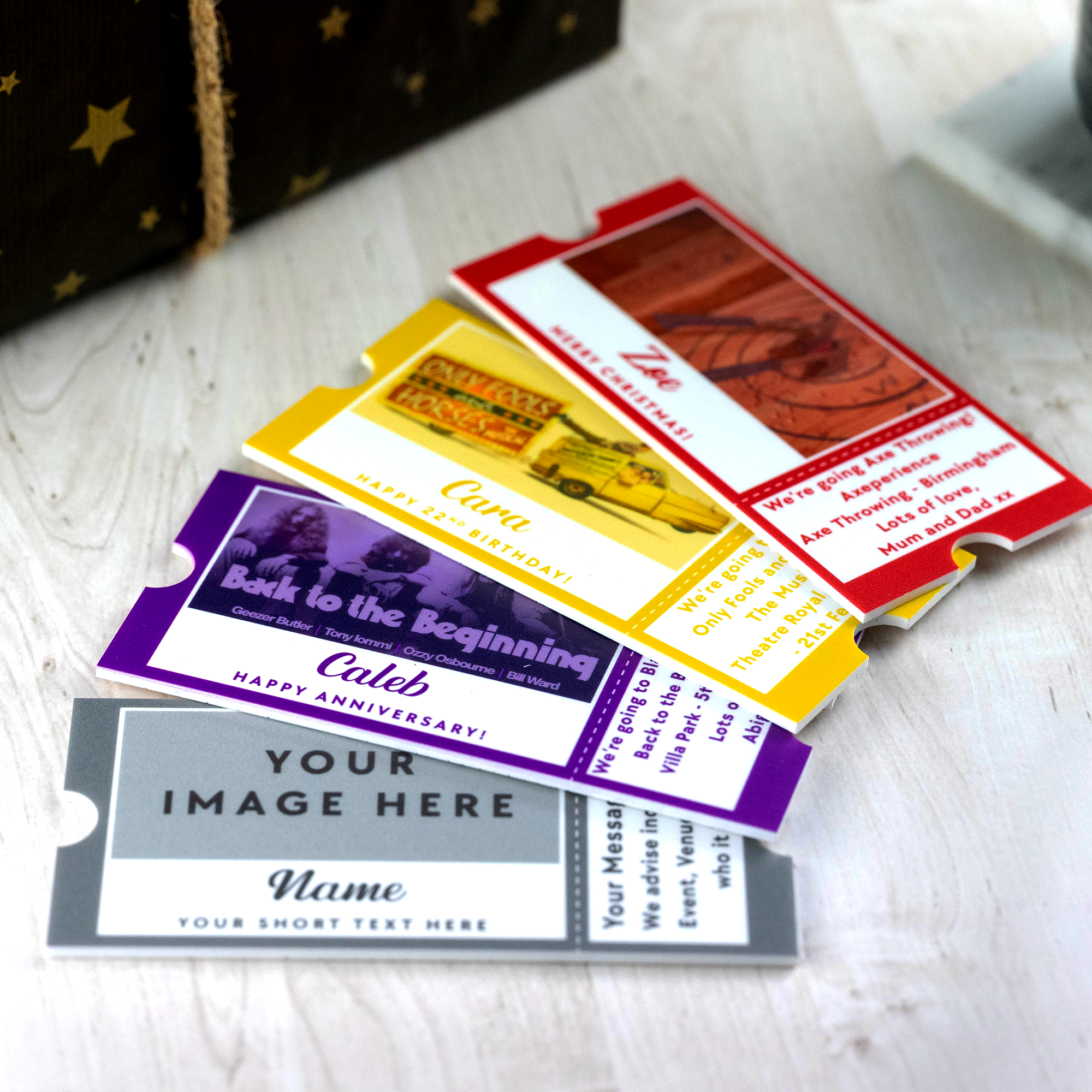 Personalised Printed Gift Ticket