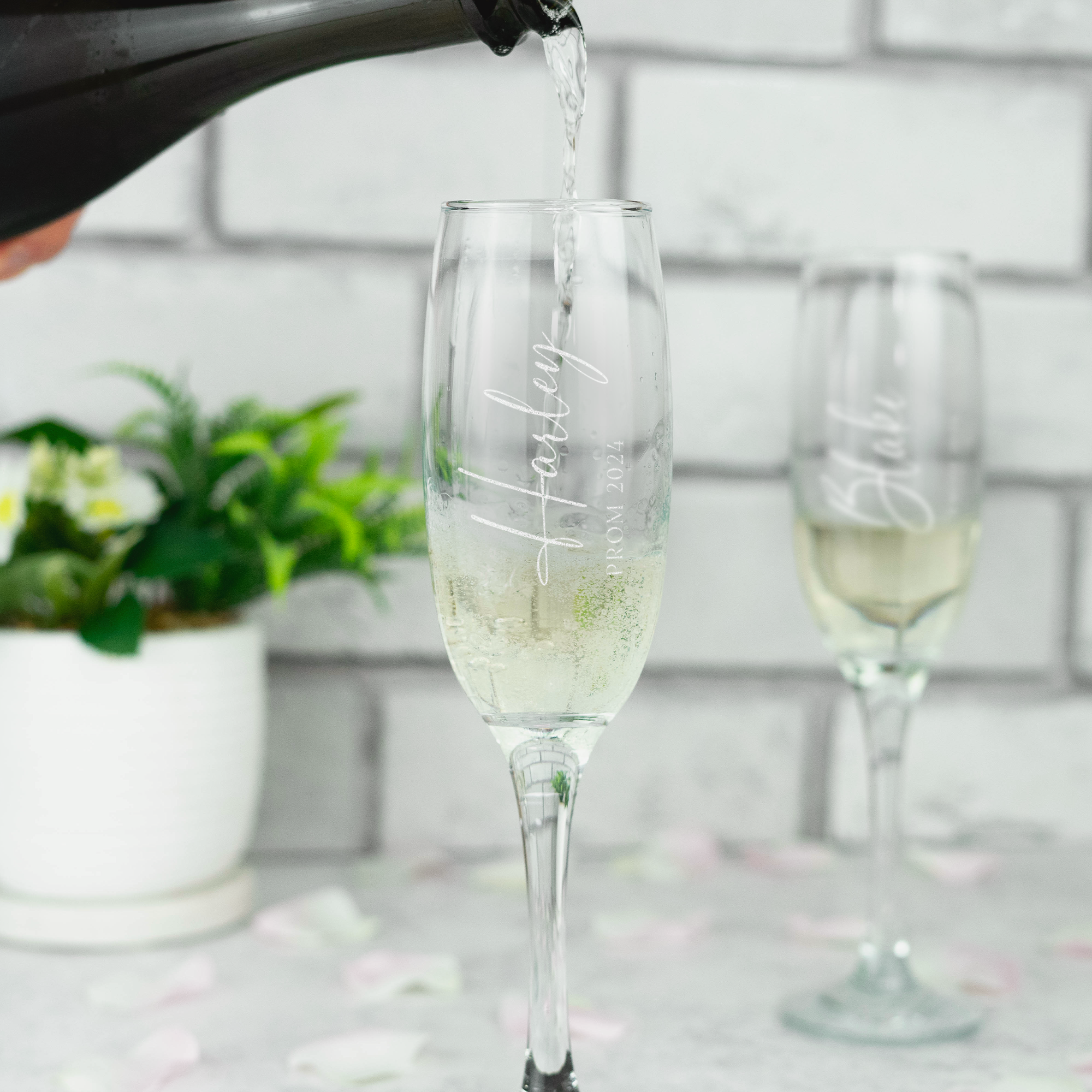 Personalised Prom Champagne Flute