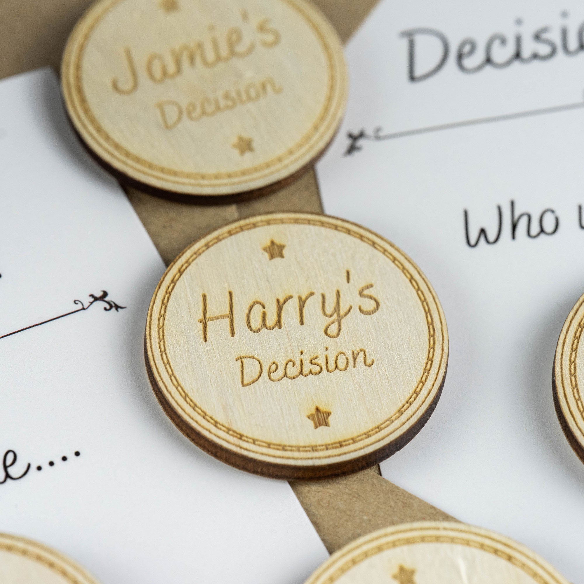 Personalised Engraved Decision Coin