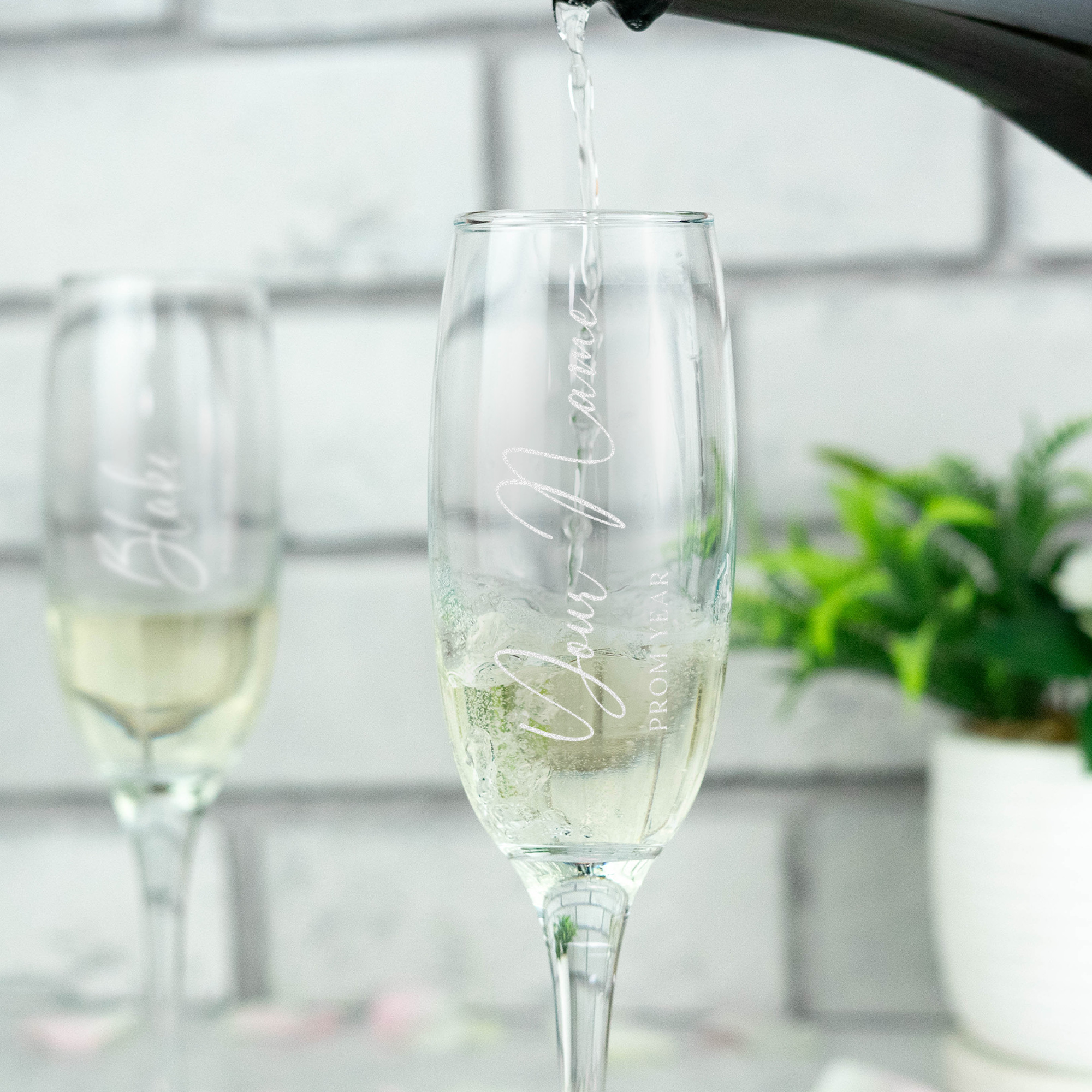 Personalised Prom Champagne Flute