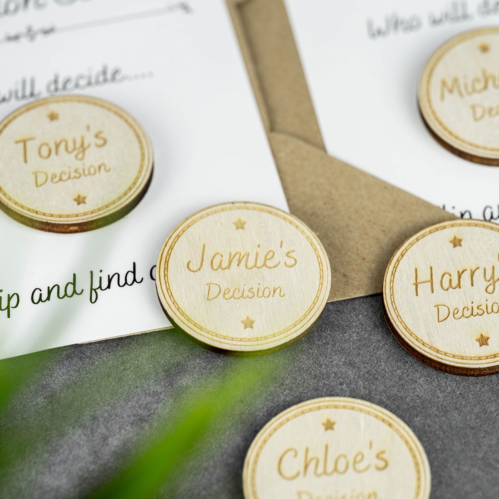 Personalised Engraved Decision Coin