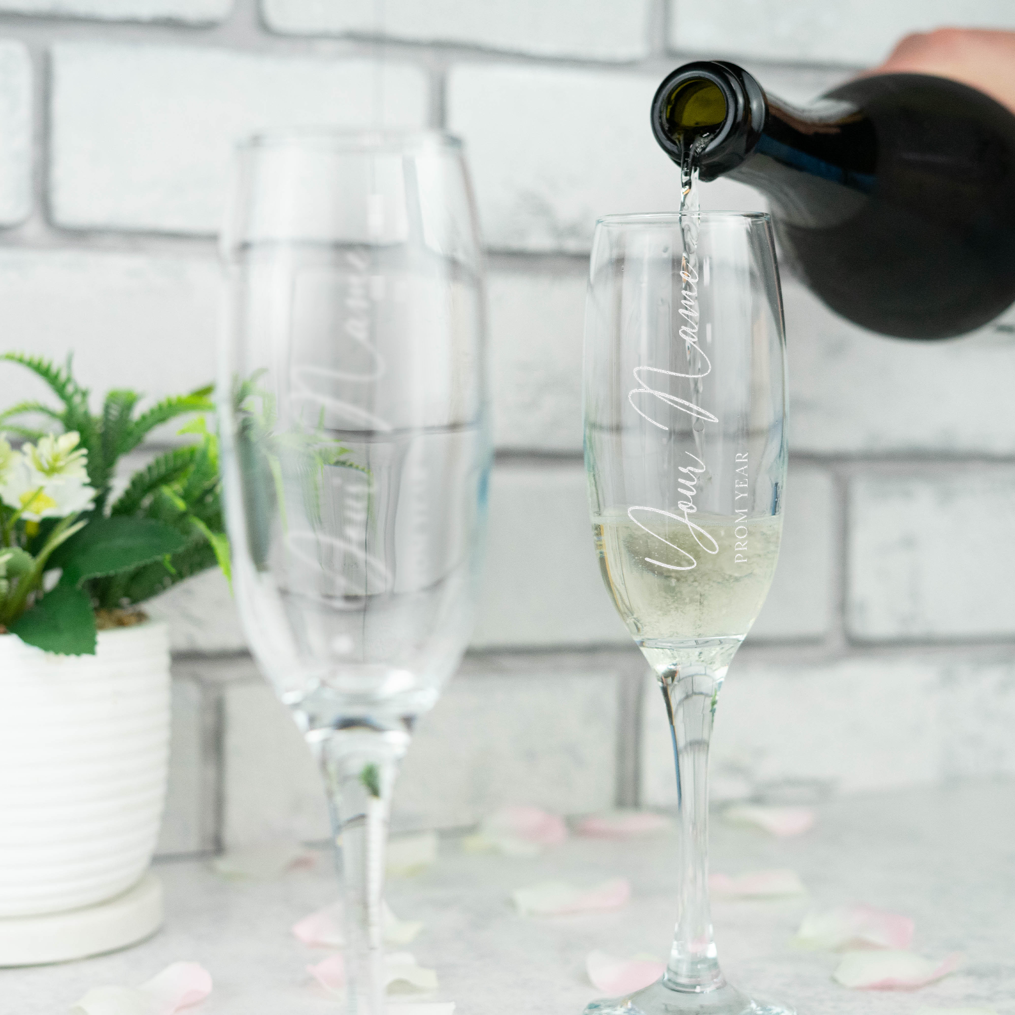 Personalised Prom Champagne Flute