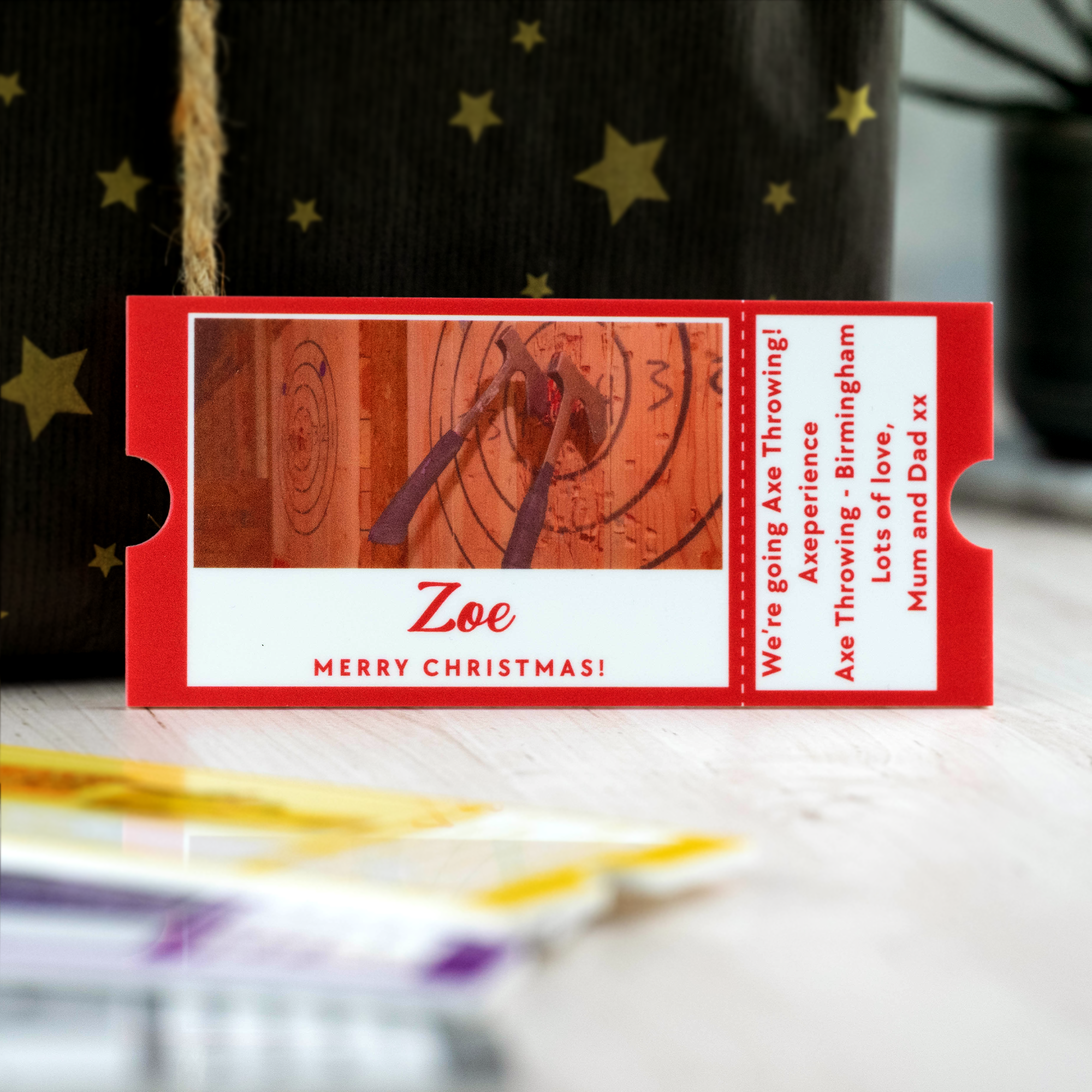 Personalised Printed Gift Ticket