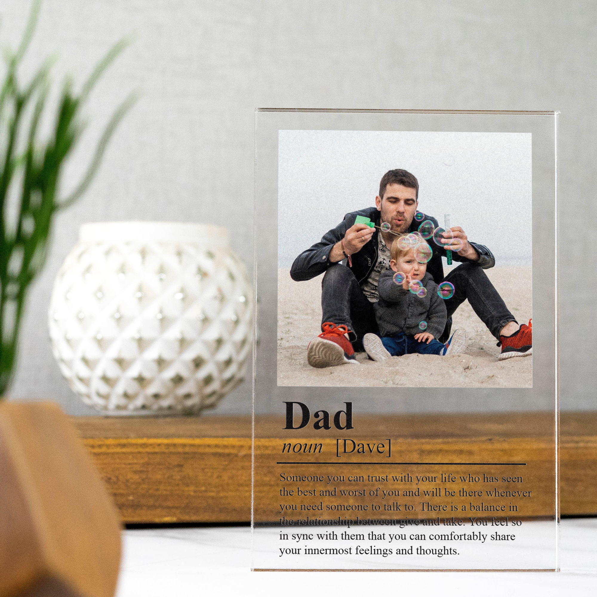 Personalised Dictionary Definition Photo Block