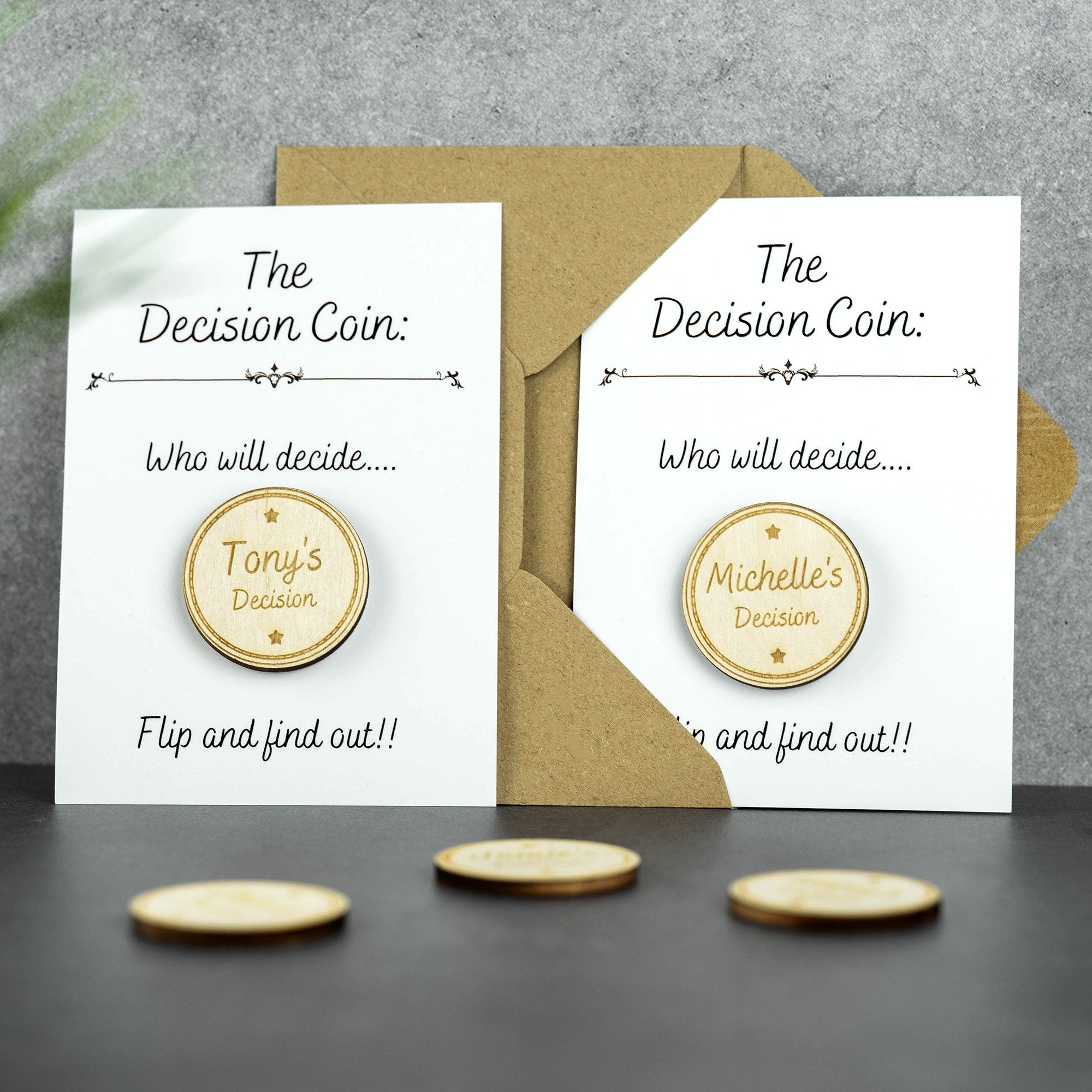 Personalised Engraved Decision Coin