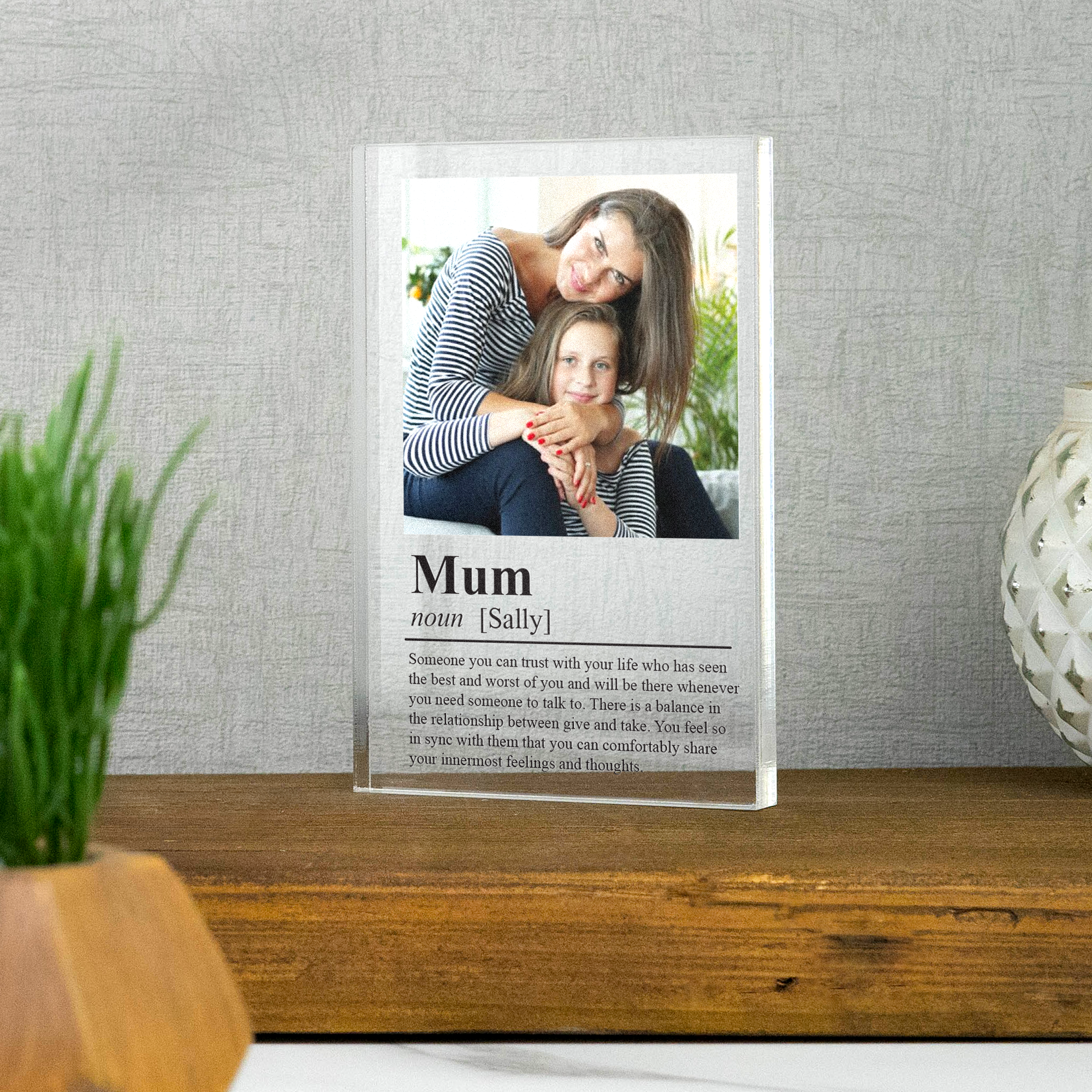 Personalised Dictionary Definition Photo Block