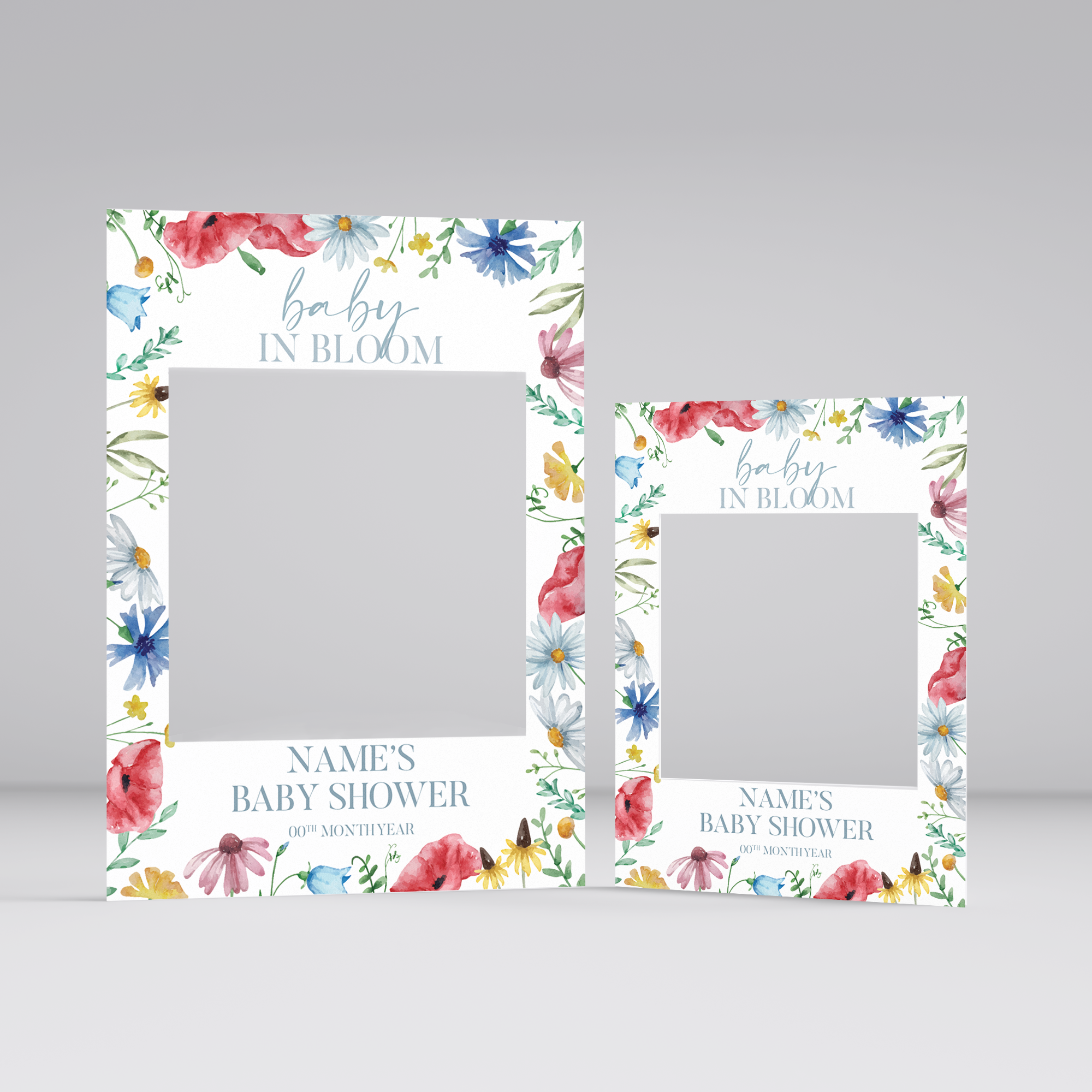 Customisable Baby Shower Selfie Frame
