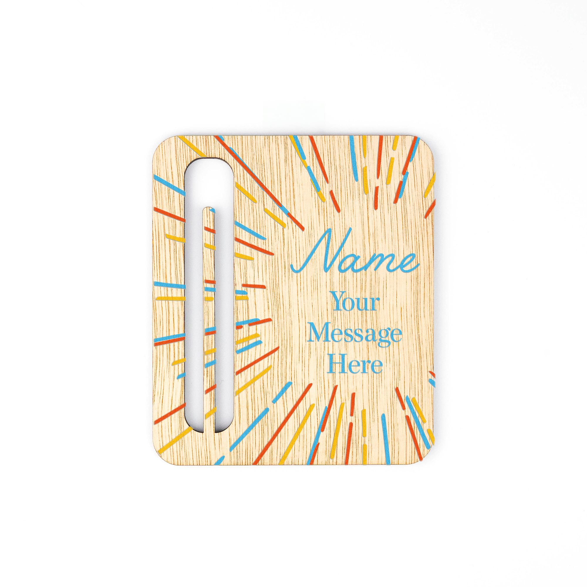 Personalised Printed Wooden Money Holder