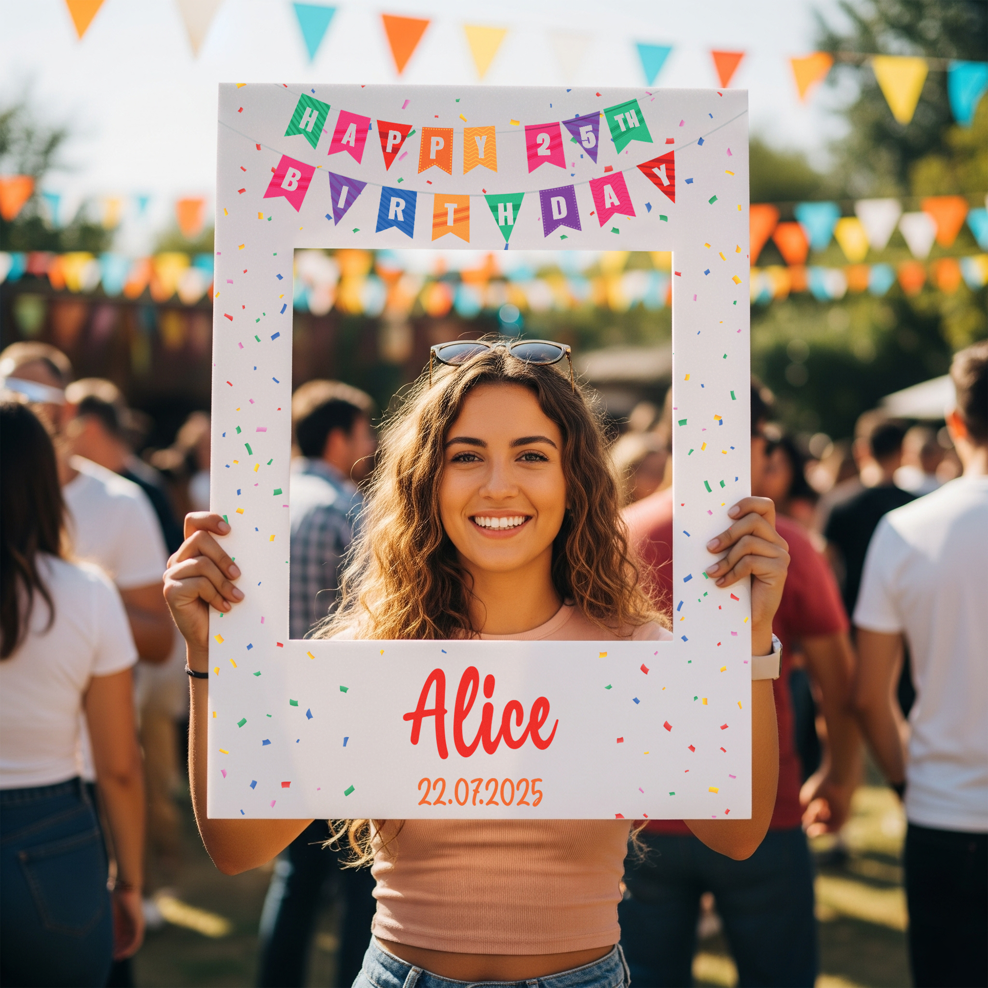 Customisable Birthday Selfie Frame