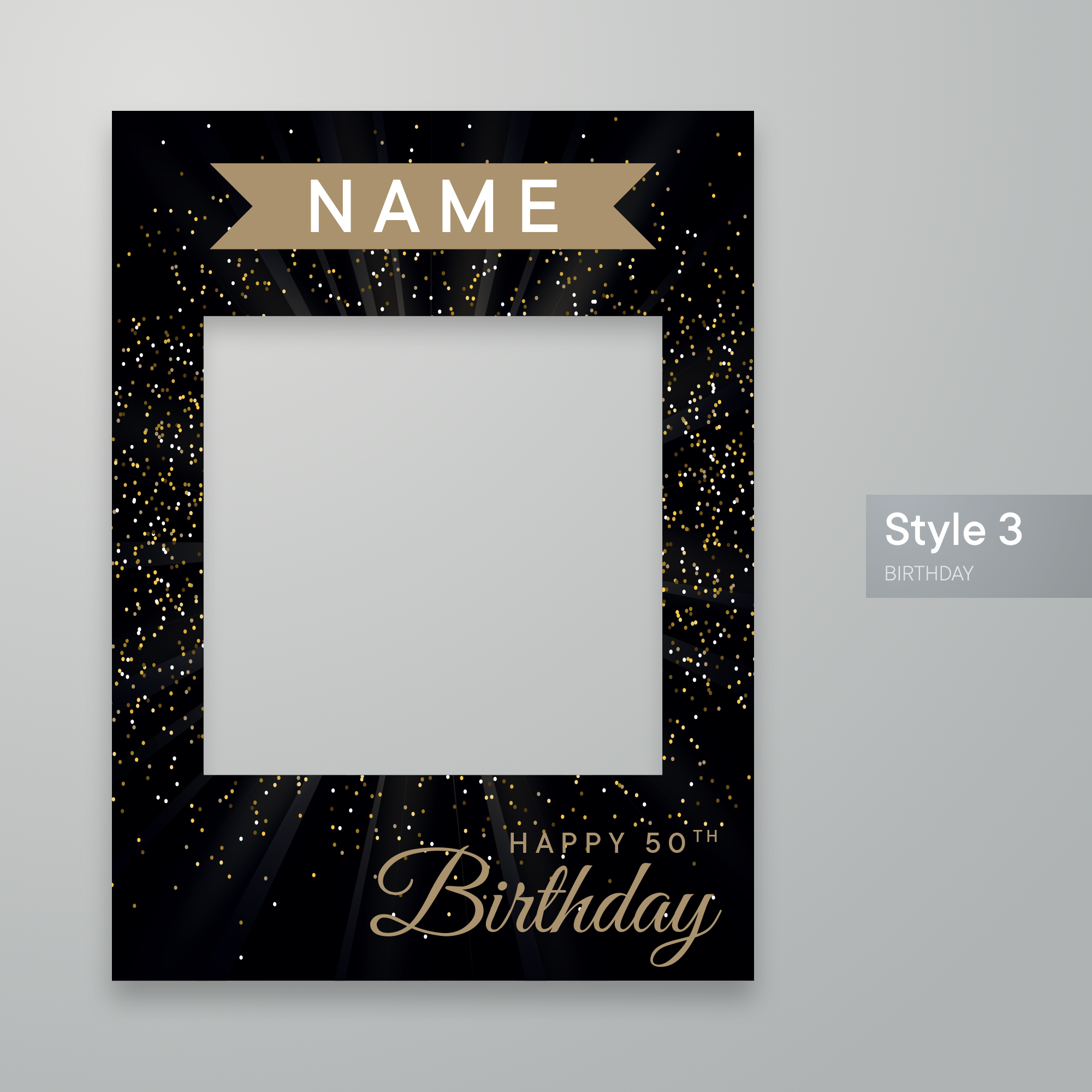 Customisable Birthday Selfie Frame