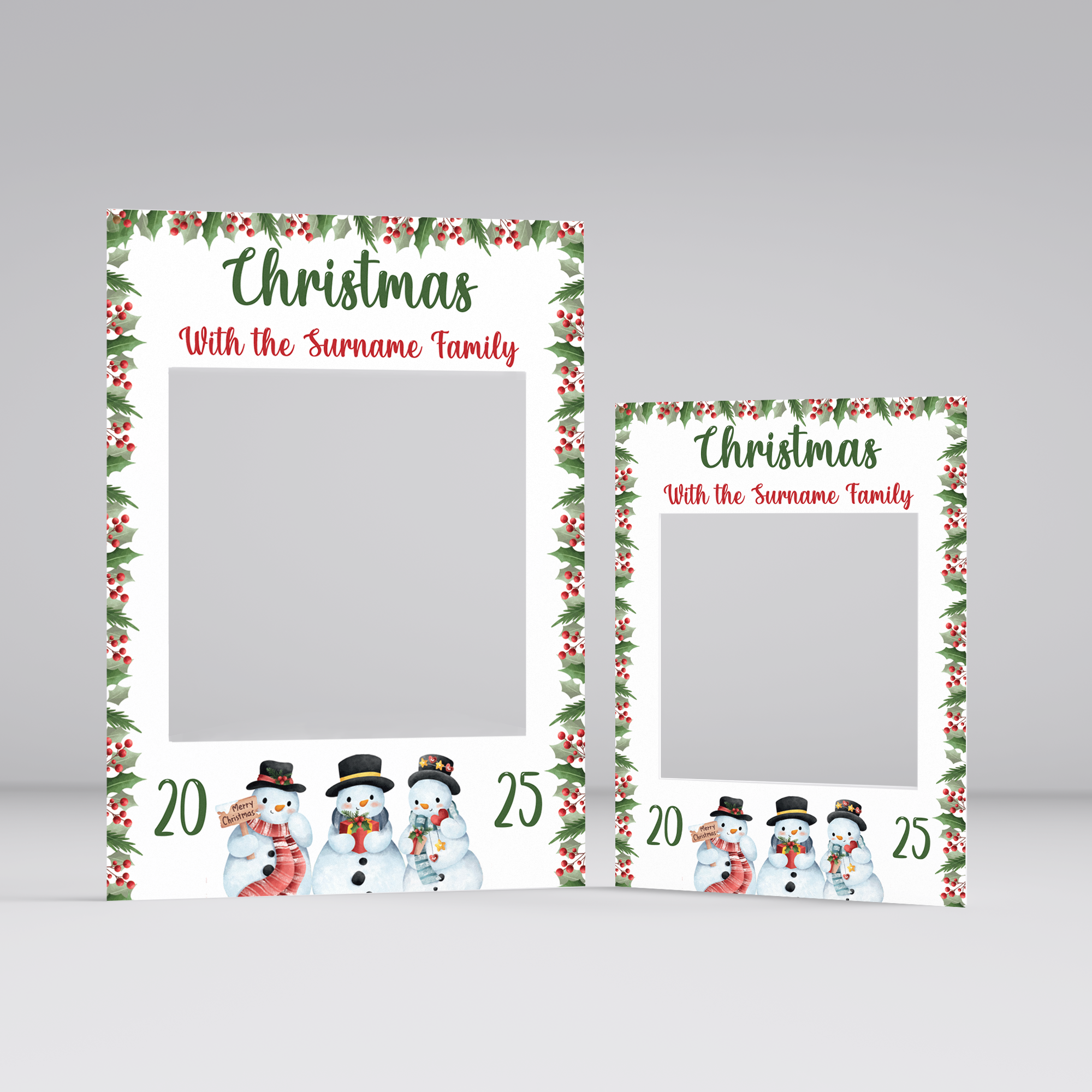 Customisable Christmas Selfie Frame