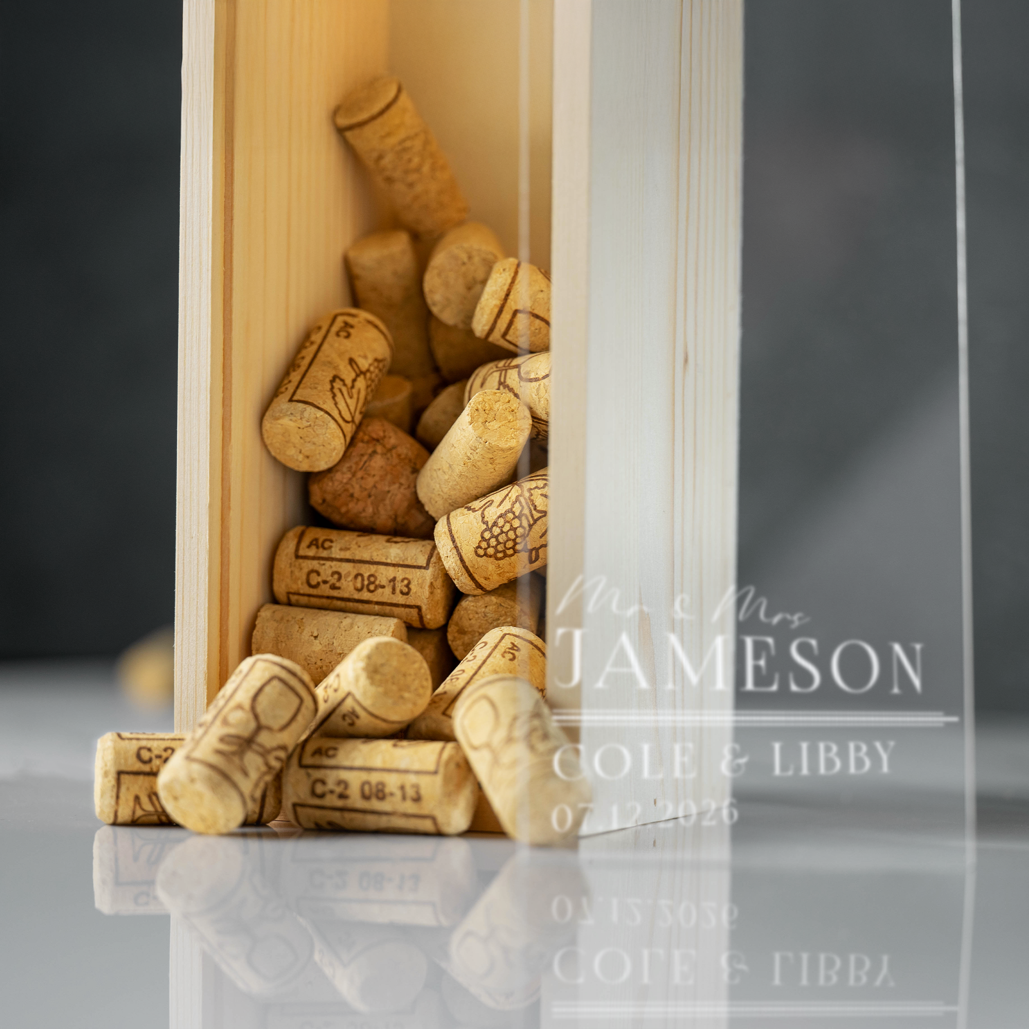 Personalised Engraved Cork Collection Box
