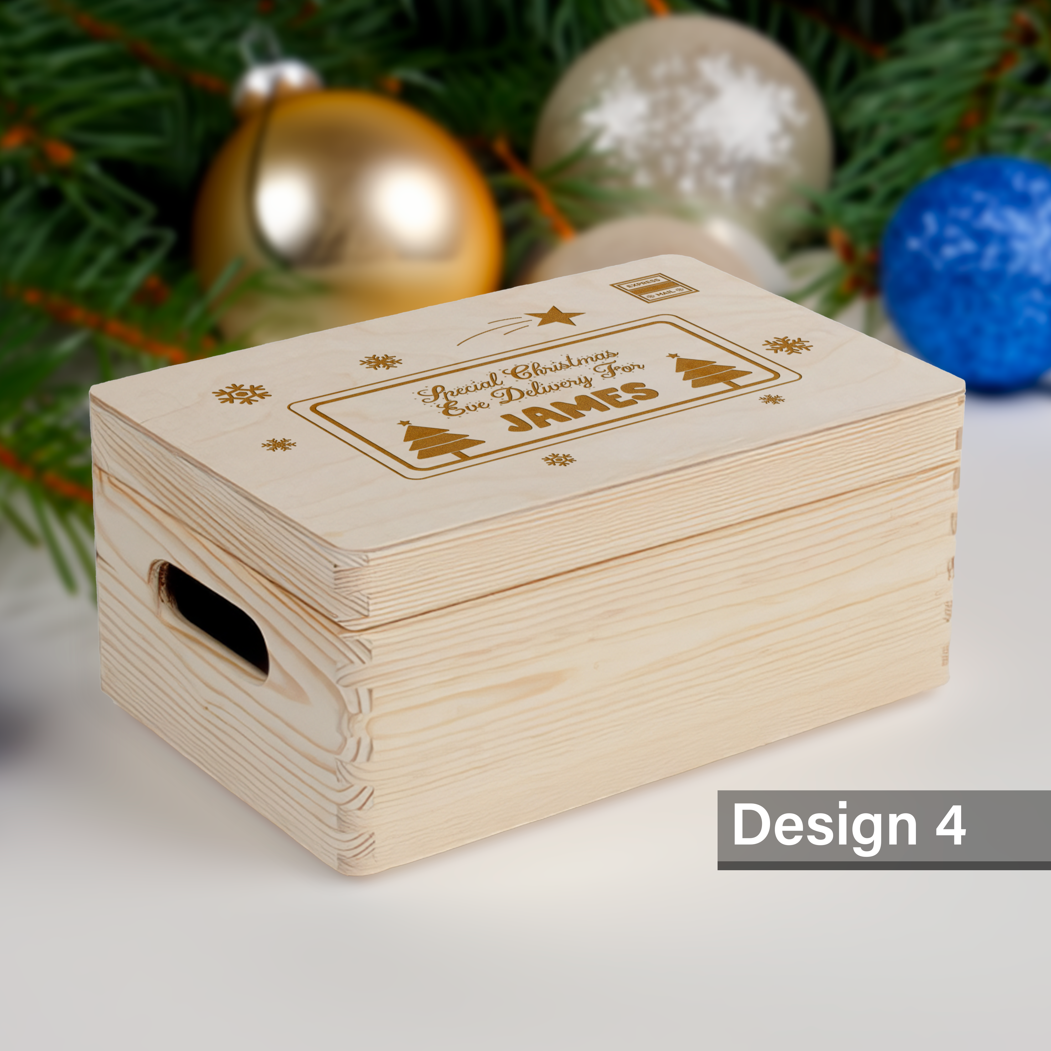 Personalised Engraved Large Christmas Eve Box