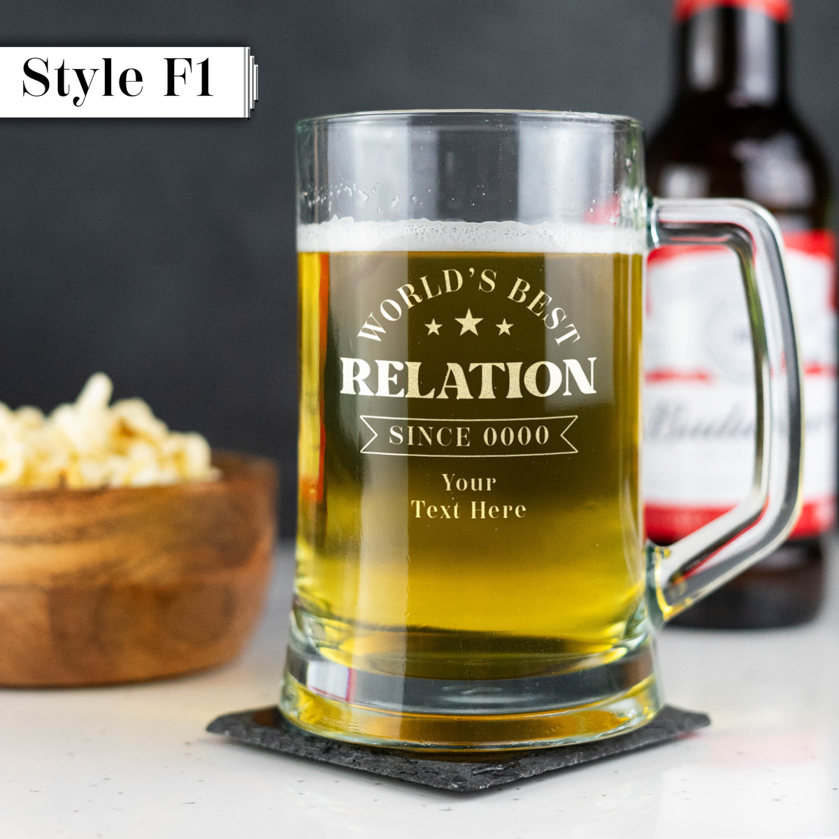 Personalised Engraved Father's Day Beer Tankard