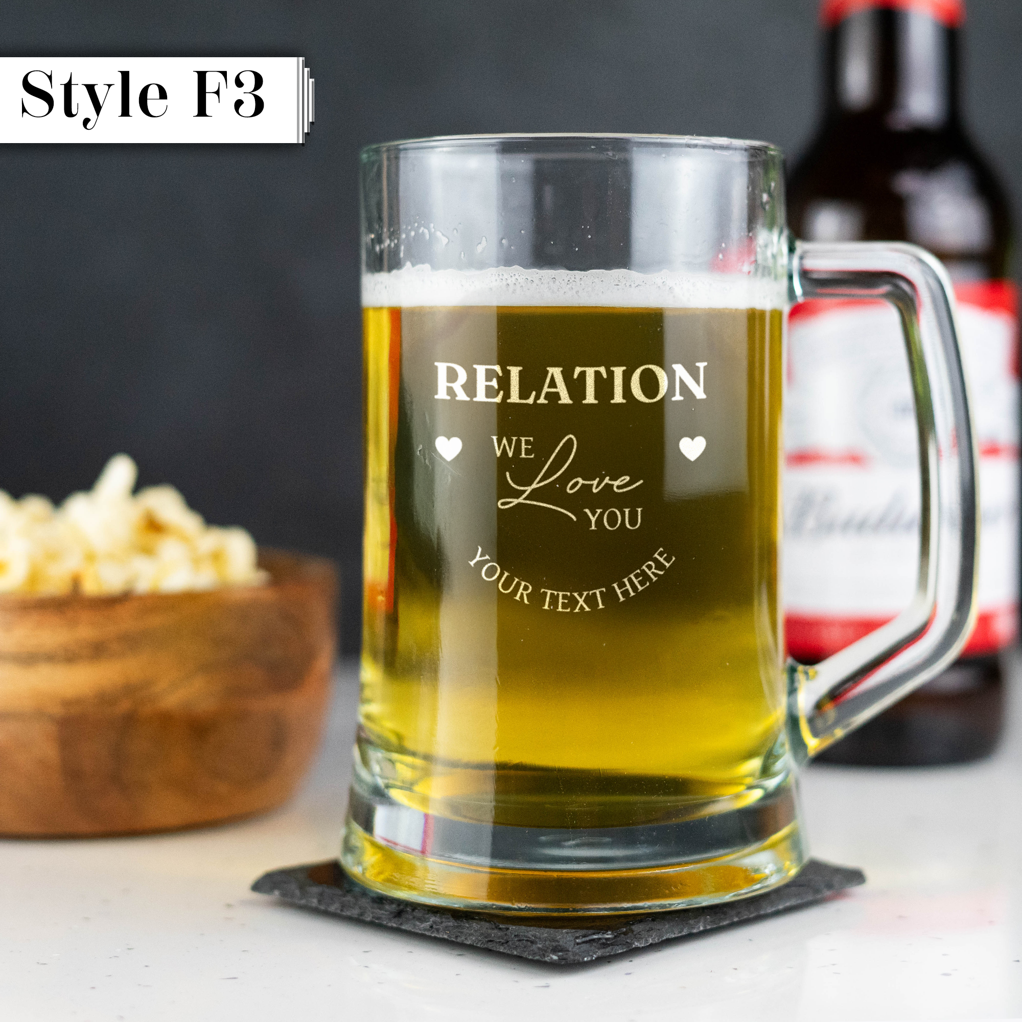 Personalised Engraved Father's Day Beer Tankard