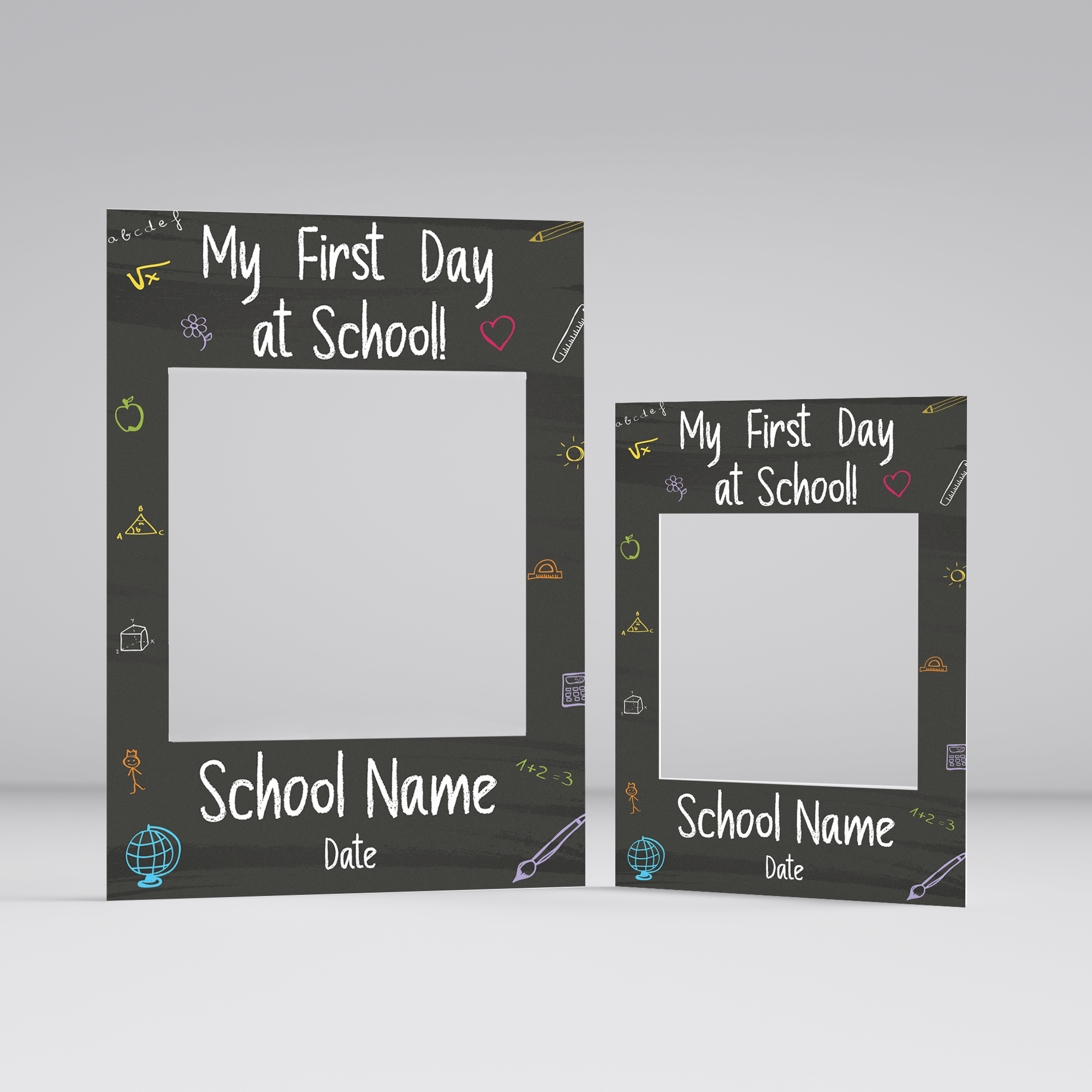 Customisable First Day at School Selfie Frame