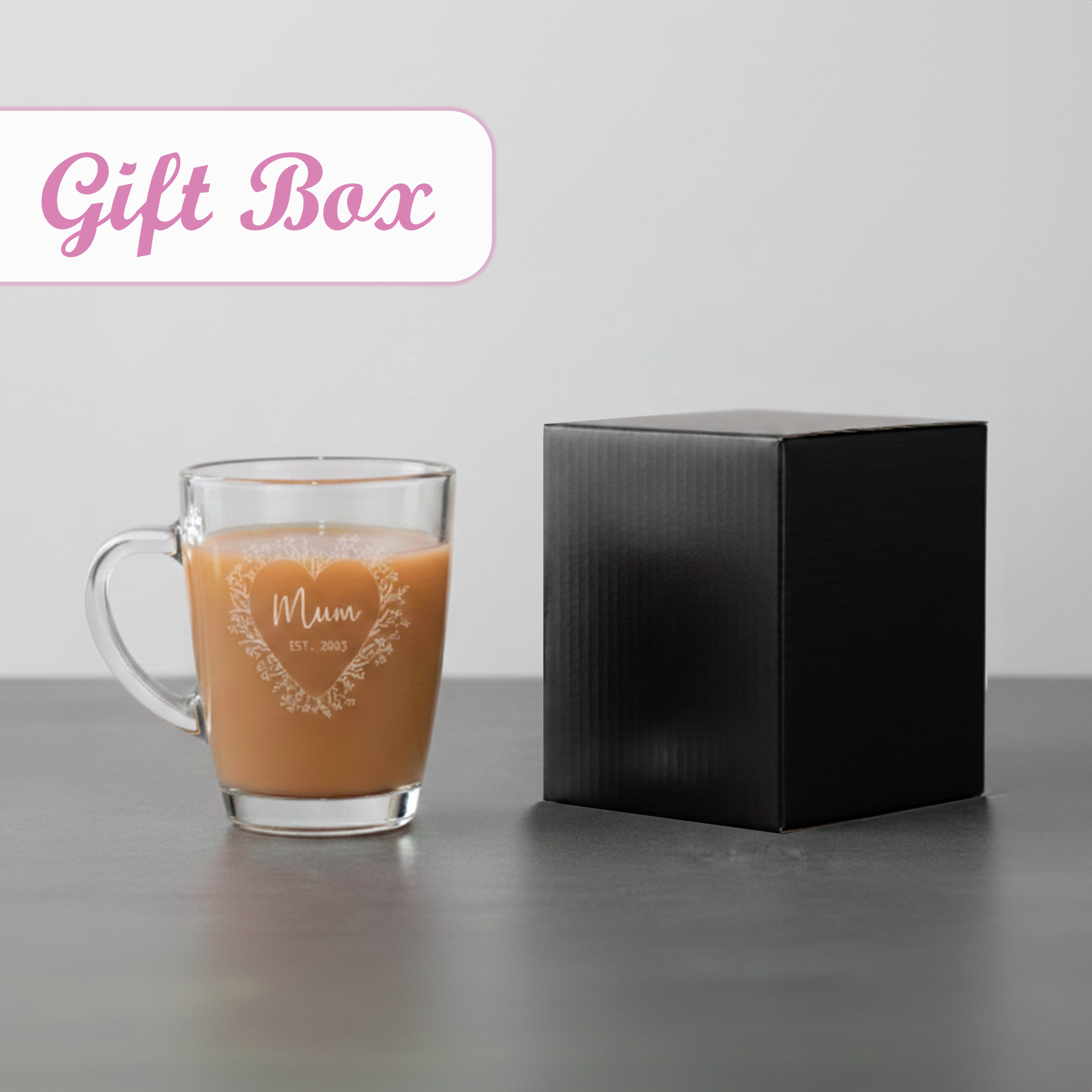 Personalised Engraved Mothers Day Glass Mug