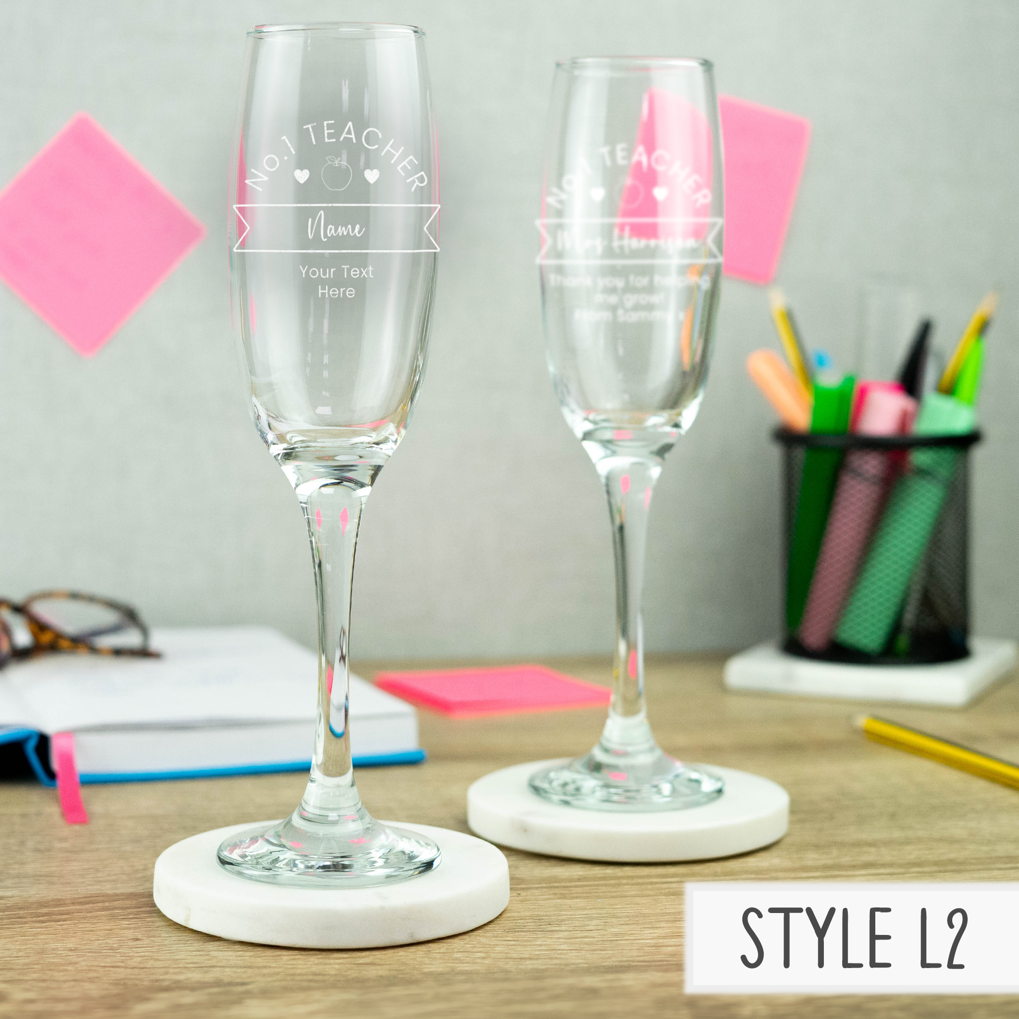 Personalised Engraved Teacher Glass - Pint, Gin, Champagne, Hiball and Glass Mug