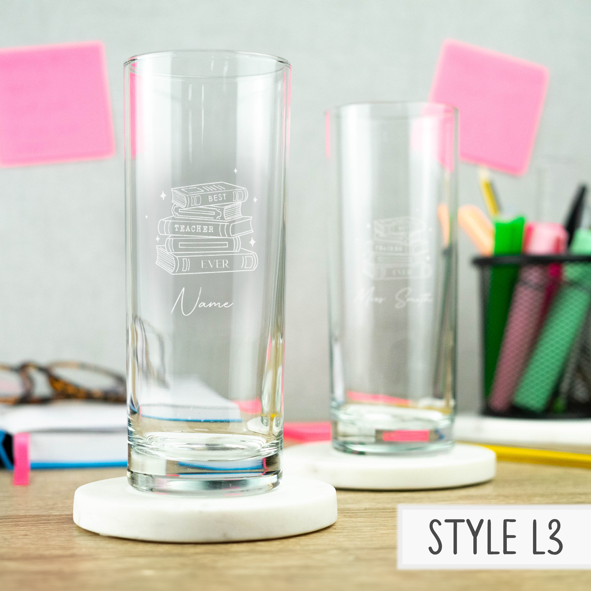 Personalised Engraved Teacher Glass - Pint, Gin, Champagne, Hiball and Glass Mug