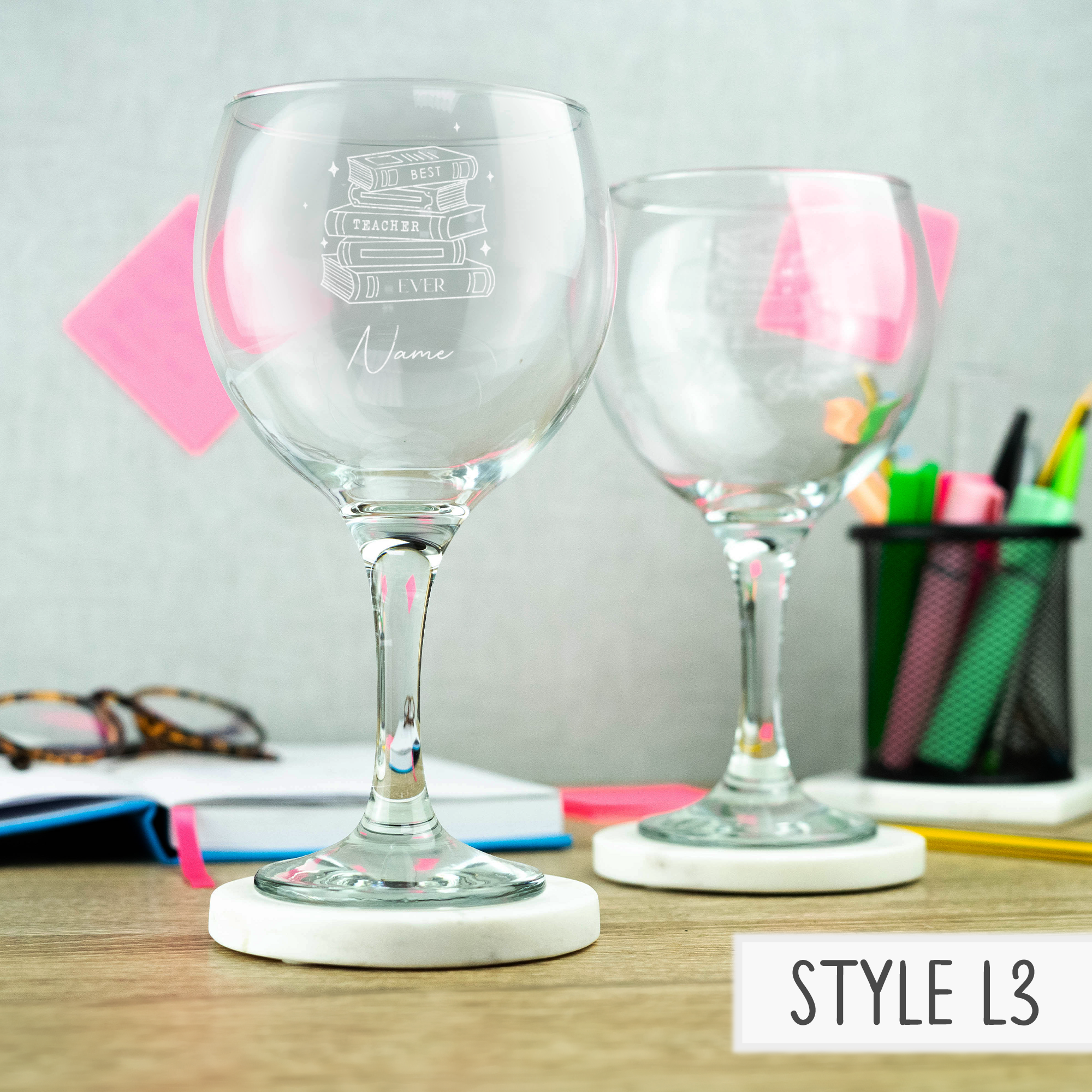 Personalised Engraved Teacher Glass - Pint, Gin, Champagne, Hiball and Glass Mug