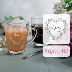 Personalised Engraved Mothers Day Glass Mug